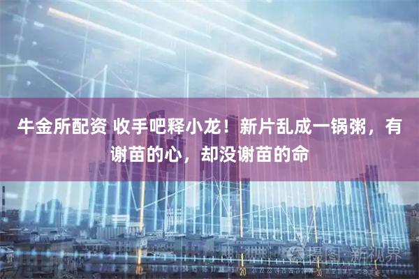 牛金所配资 收手吧释小龙！新片乱成一锅粥，有谢苗的心，却没谢苗的命